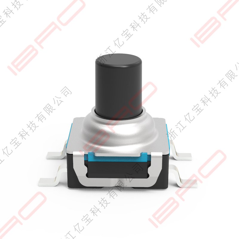 6.3 * 6.3mm Waterproof IP67 Tactile Switch SMT Terminal