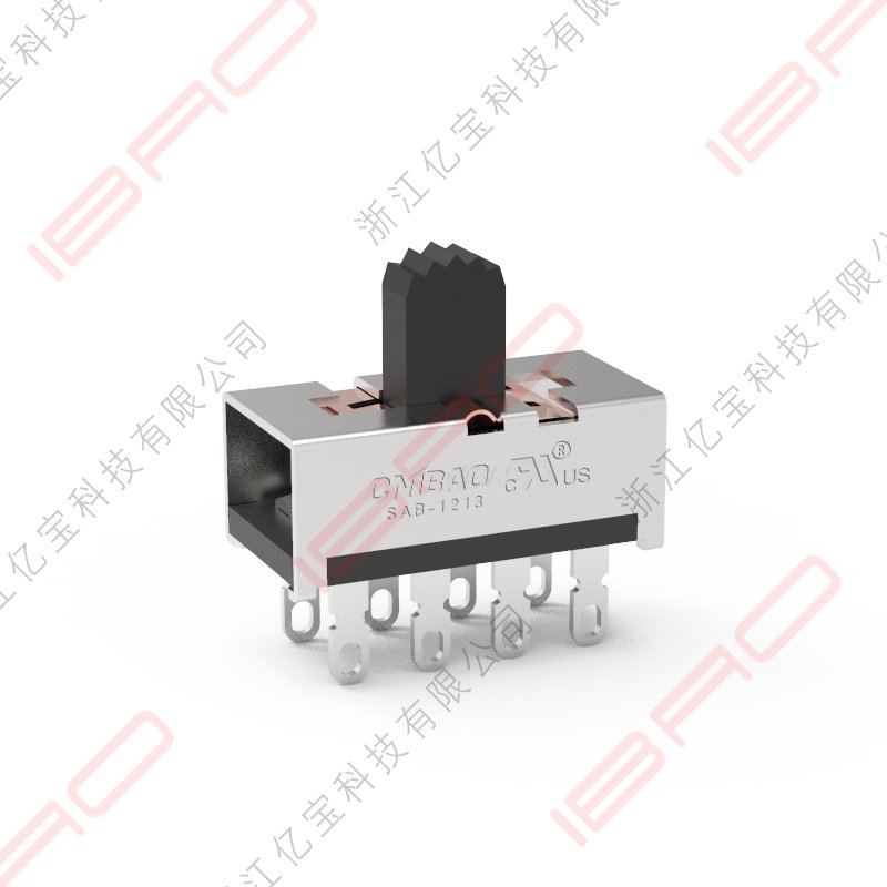 SAB Series Slide Switch 3 Pin Vertical Momentary Slide Switch