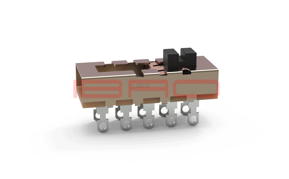 SAB Series Slide Switch 10 Pin Dual Pole Sliding Switch
