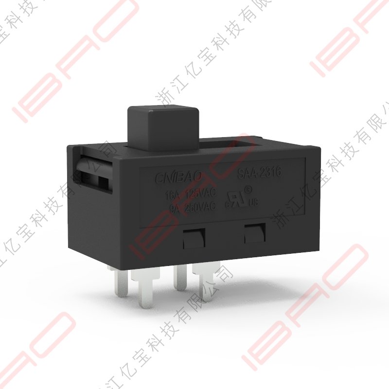 SAA Series 2 Way Mini Slide Switch 4 Pin Plastic