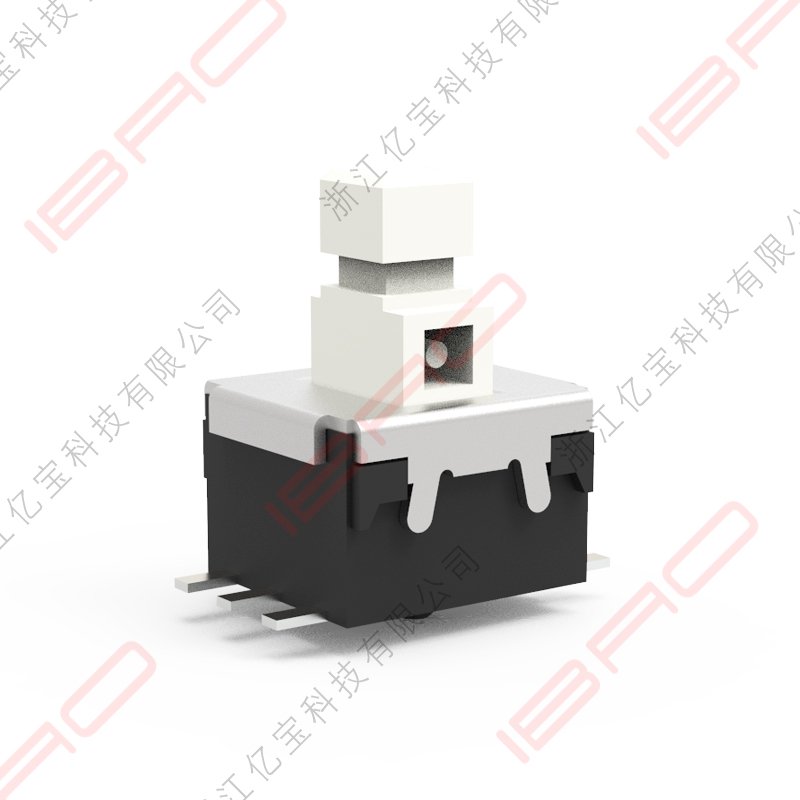 PAE Series Push Button Switch 6 Pin Latching Self Locking Push Button Switch