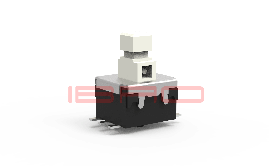 PAE Series Push Button Switch 6 Pin Latching Self Locking Push Button Switch