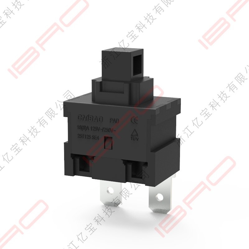 PAD Series Push Button Switch Self-locking Non-lock Switch 2 Pin Button Switch
