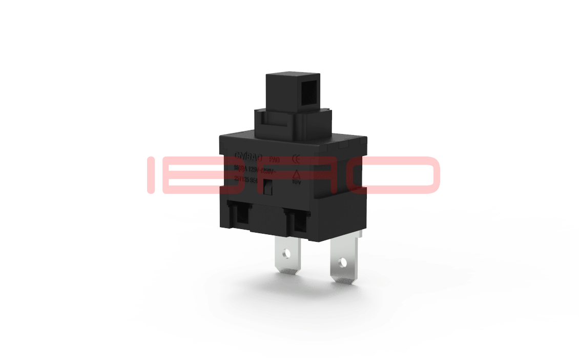 PAD Series Push Button Switch Self-locking Non-lock Switch 2 Pin Button Switch