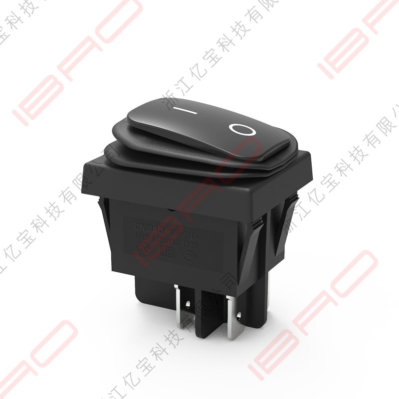 RCE Series Waterproof IP65 Rocker Switch double pole double throw ON-OFF KCD4