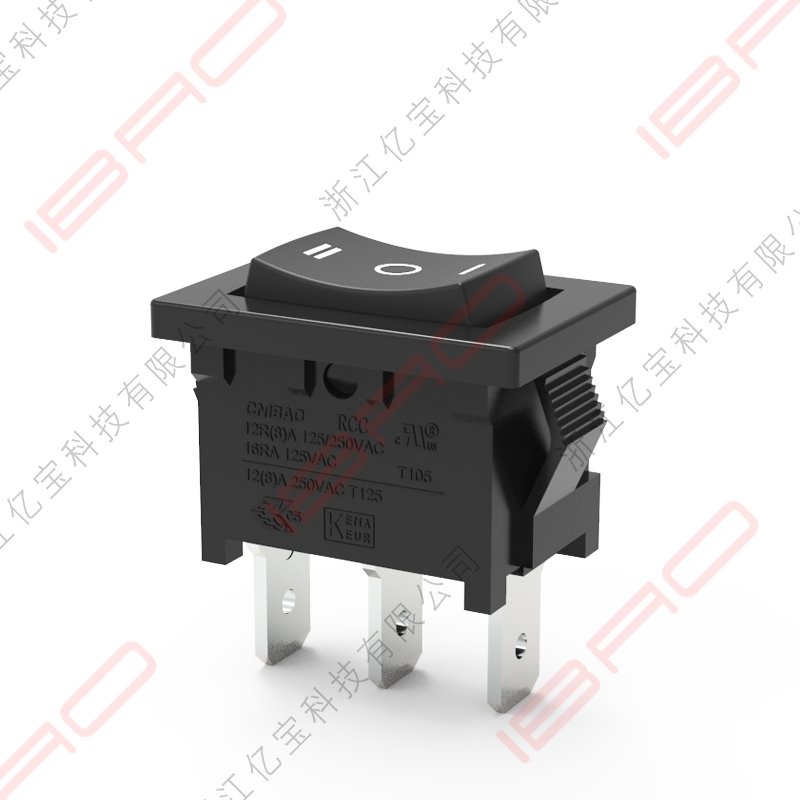 RCC Series Rocker Switch 3 Way 6A ON-OFF-ON KCD1