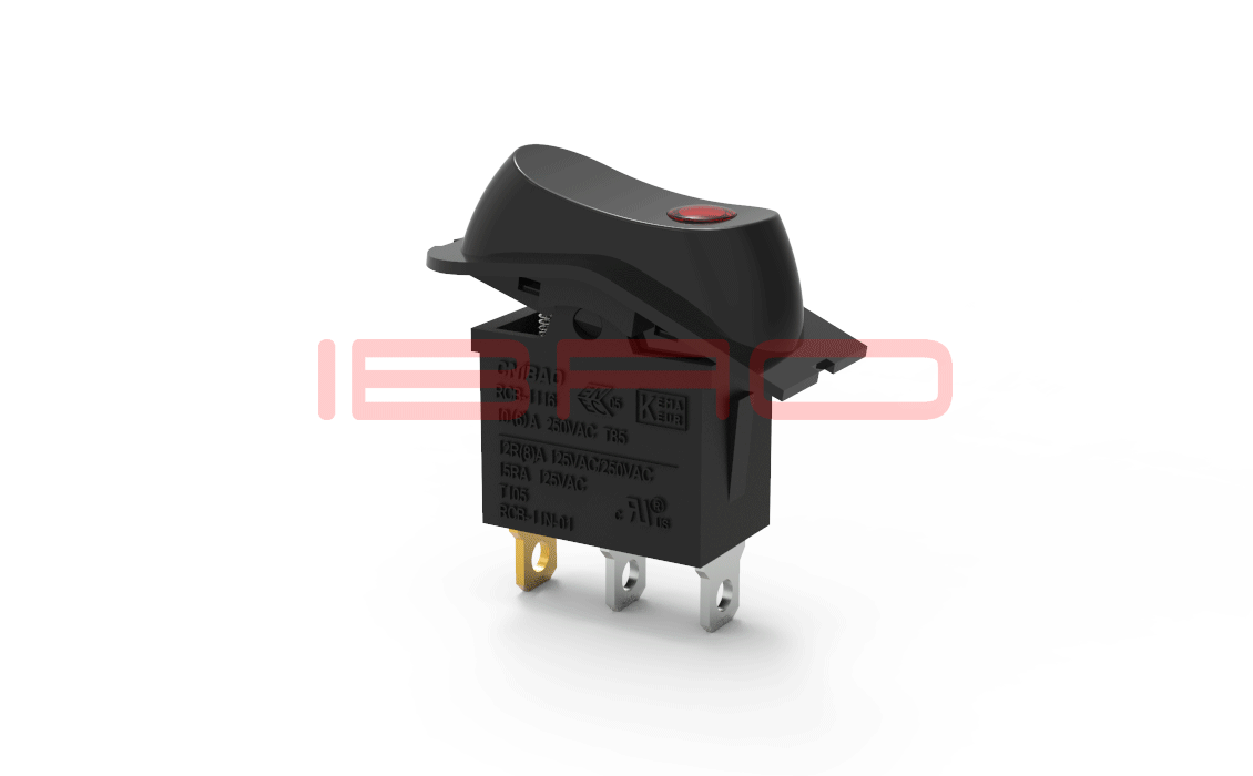 RCB Series Rocker Switch T85 Optional Illuminated Lamp