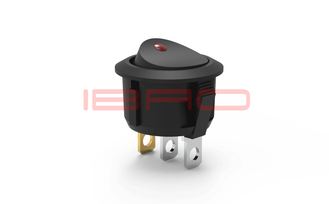 RCA Series Rocker Switch with Lamp Illuminated