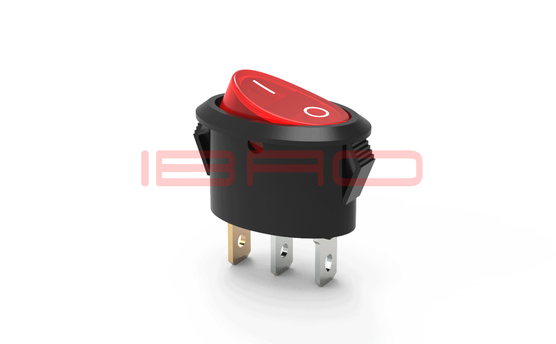 RCA Series Rocker Switch With Neon LED Light